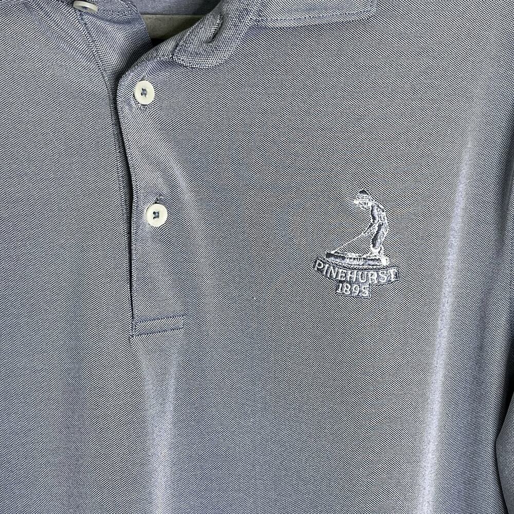 Stitch Vintage Lot Of 2 Polo Shirts Men’s M/L Gray Stripe Golf Stretch - Picture 10 of 16